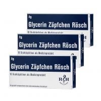 CHEAPER! 3 pcs. Glycerin suppositories Rösch 2g N10